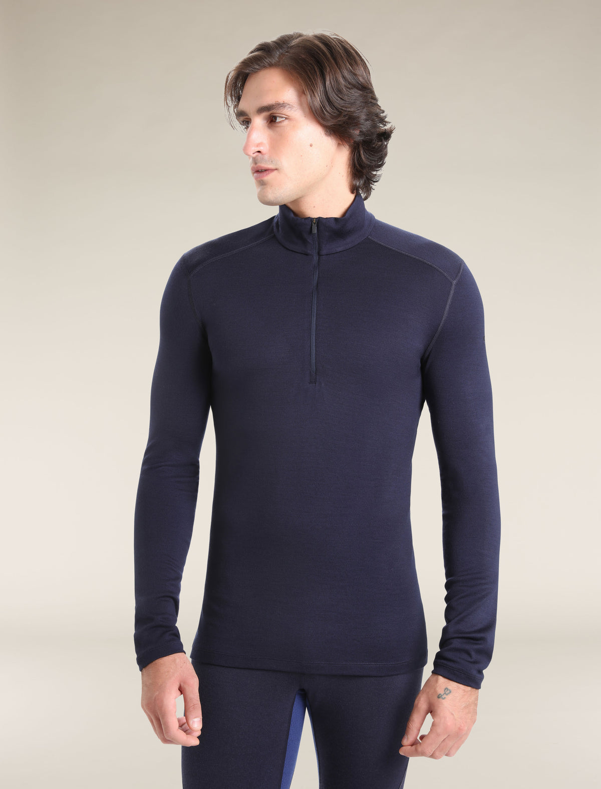 Men's Merino 260 Tech Long Sleeve Half Zip Thermal Top Glacier - 1