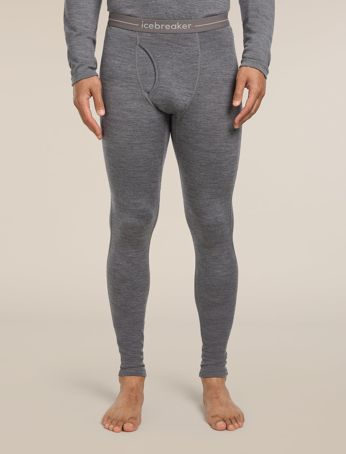 Men's Merino 260 Tech Thermal Leggings wFly Gritstone Heather - 1