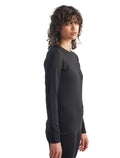 Women's Merino 200 Oasis Long Sleeve Crewe Thermal Top Black - 6