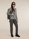 Women's Merino 200 Oasis Long Sleeve Crewe Thermal Top Gritstone Heather - 4