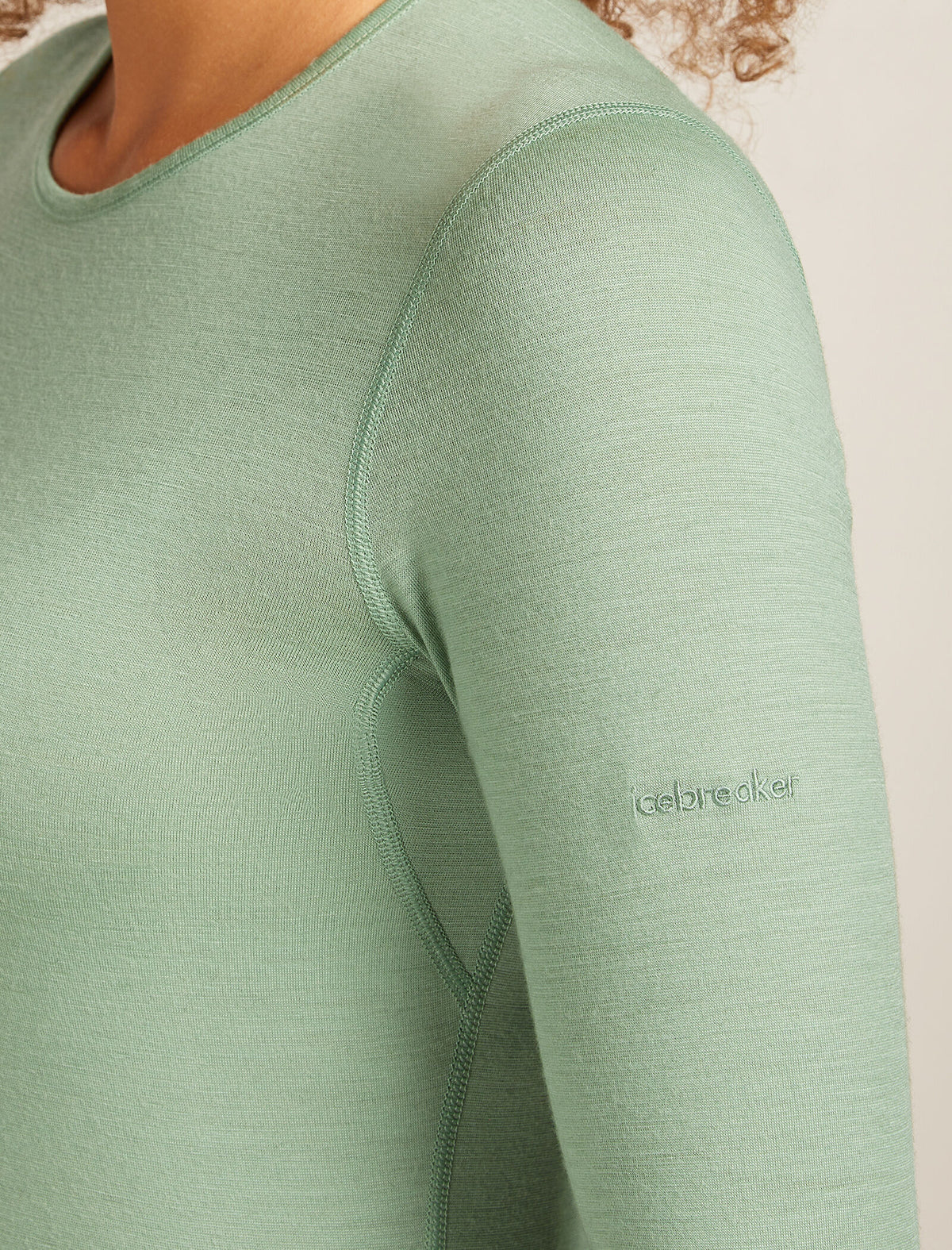 Women's Merino 200 Oasis Long Sleeve Crewe Thermal Top Seaglass - 6