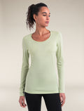 Women's Merino 200 Oasis Long Sleeve Scoop Thermal Top Glazen - 1