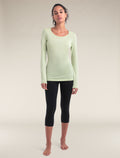 Women's Merino 200 Oasis Long Sleeve Scoop Thermal Top Glazen - 3