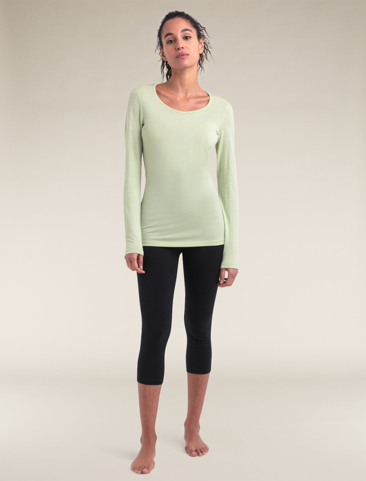 Women's Merino 200 Oasis Long Sleeve Scoop Thermal Top Glazen - 3