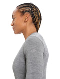 Women's Merino 200 Oasis Long Sleeve V Neck Thermal Top Gritstone Heather - 6