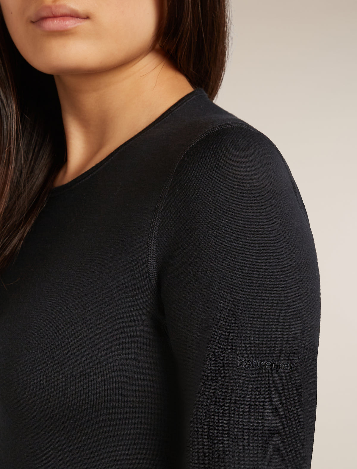 Women's Merino 260 Tech Long Sleeve Crewe Thermal Top Black - 8