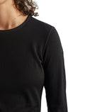 Women's Merino 260 Tech Long Sleeve Crewe Thermal Top Black - 6