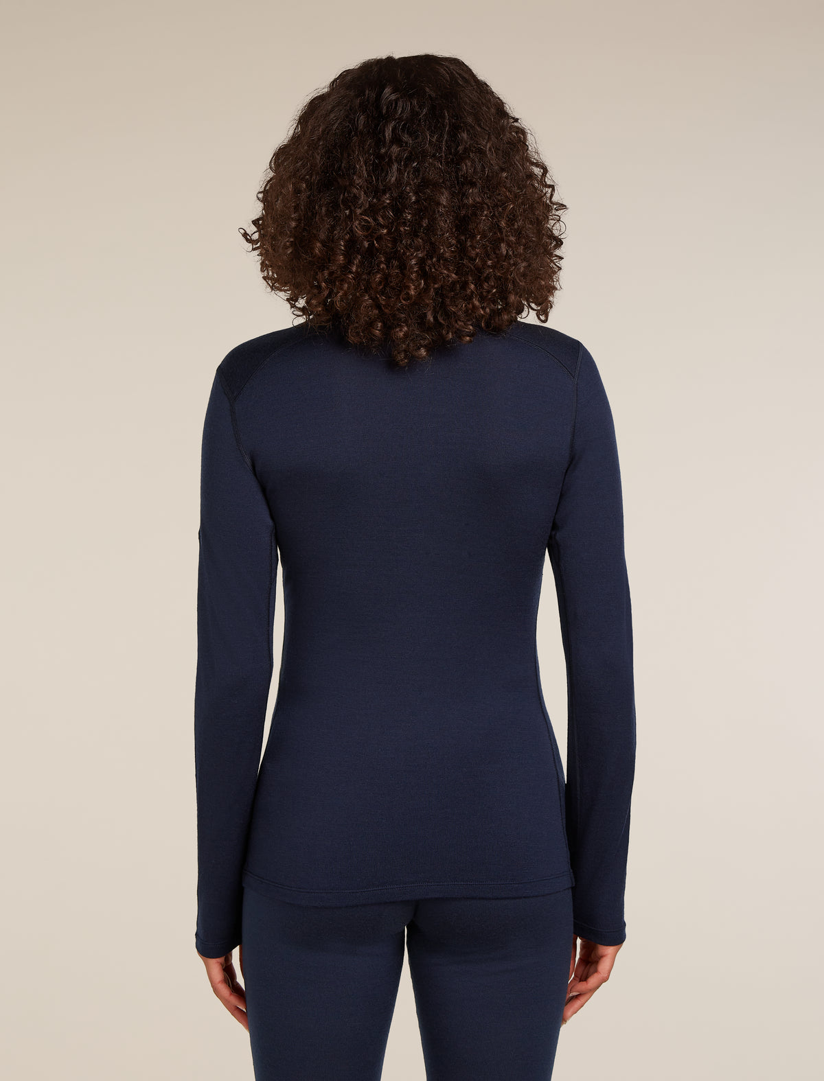 Women's Merino 260 Tech Long Sleeve Crewe Thermal Top Midnight Navy - 2
