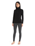 Women's Merino 260 Tech Long Sleeve Half Zip Thermal Top Black - 3