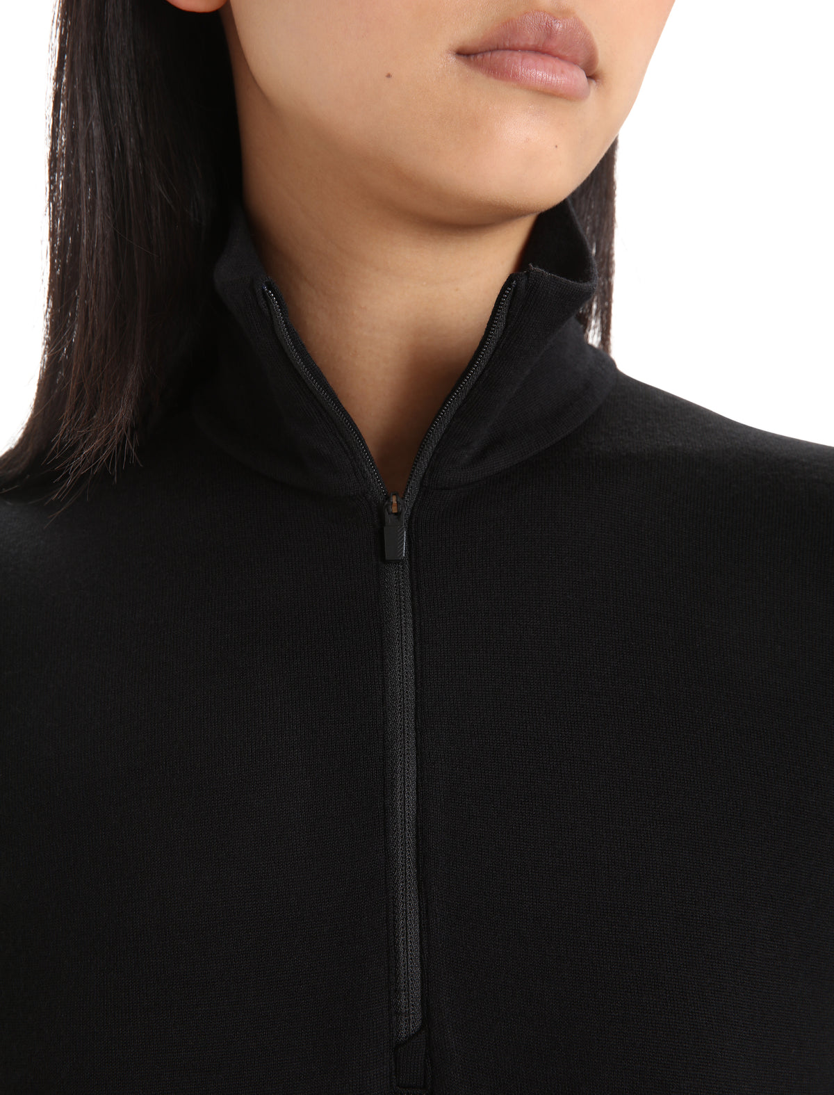 Women's Merino 260 Tech Long Sleeve Half Zip Thermal Top Black - 4