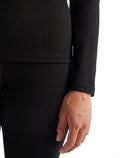 Women's Merino 260 Tech Long Sleeve Half Zip Thermal Top Black - 8