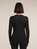 Women's Merino 175 Everyday Long Sleeve Crewe Thermal Top Black - 2