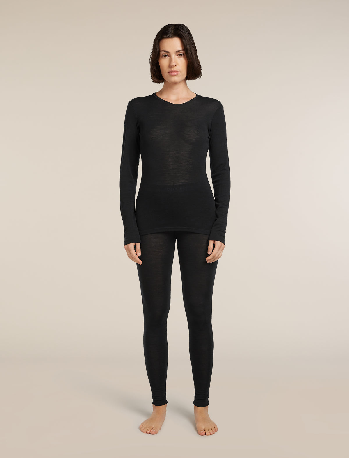 Women's Merino 175 Everyday Long Sleeve Crewe Thermal Top Black - 3