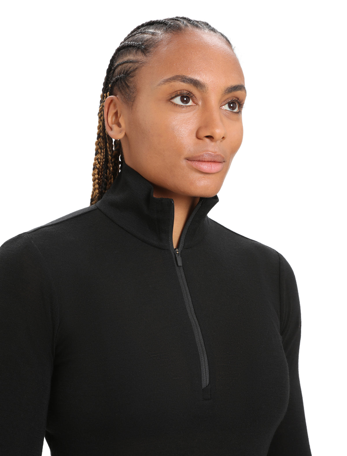 Women's Merino 175 Everyday Long Sleeve Half Zip Thermal Top Black - 4