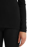Women's Merino 175 Everyday Long Sleeve Half Zip Thermal Top Black - 8