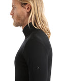 Men's Merino 175 Everyday Long Sleeve Half Zip Thermal Top Black - 5