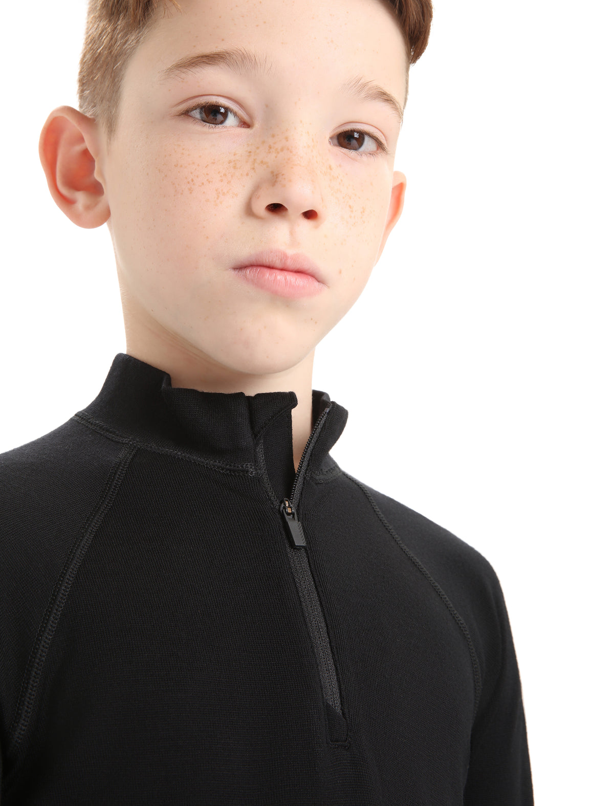 Kids’ Merino 260 Tech Long Sleeve Half Zip Thermal Top Black - 4