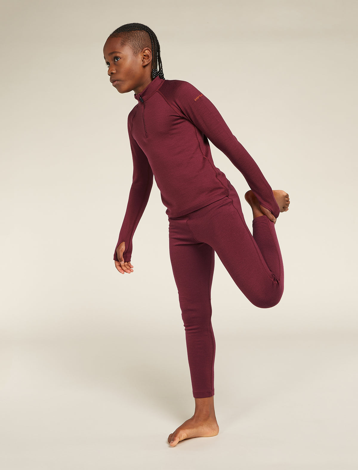 Kids’ Merino 260 Tech Thermal Leggings Port - 4
