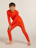 Kids’ Merino 200 Oasis Long Sleeve Crewe Thermal Top Fervid - 3