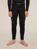 Kids’ Merino 200 Oasis Thermal Leggings Black - 1