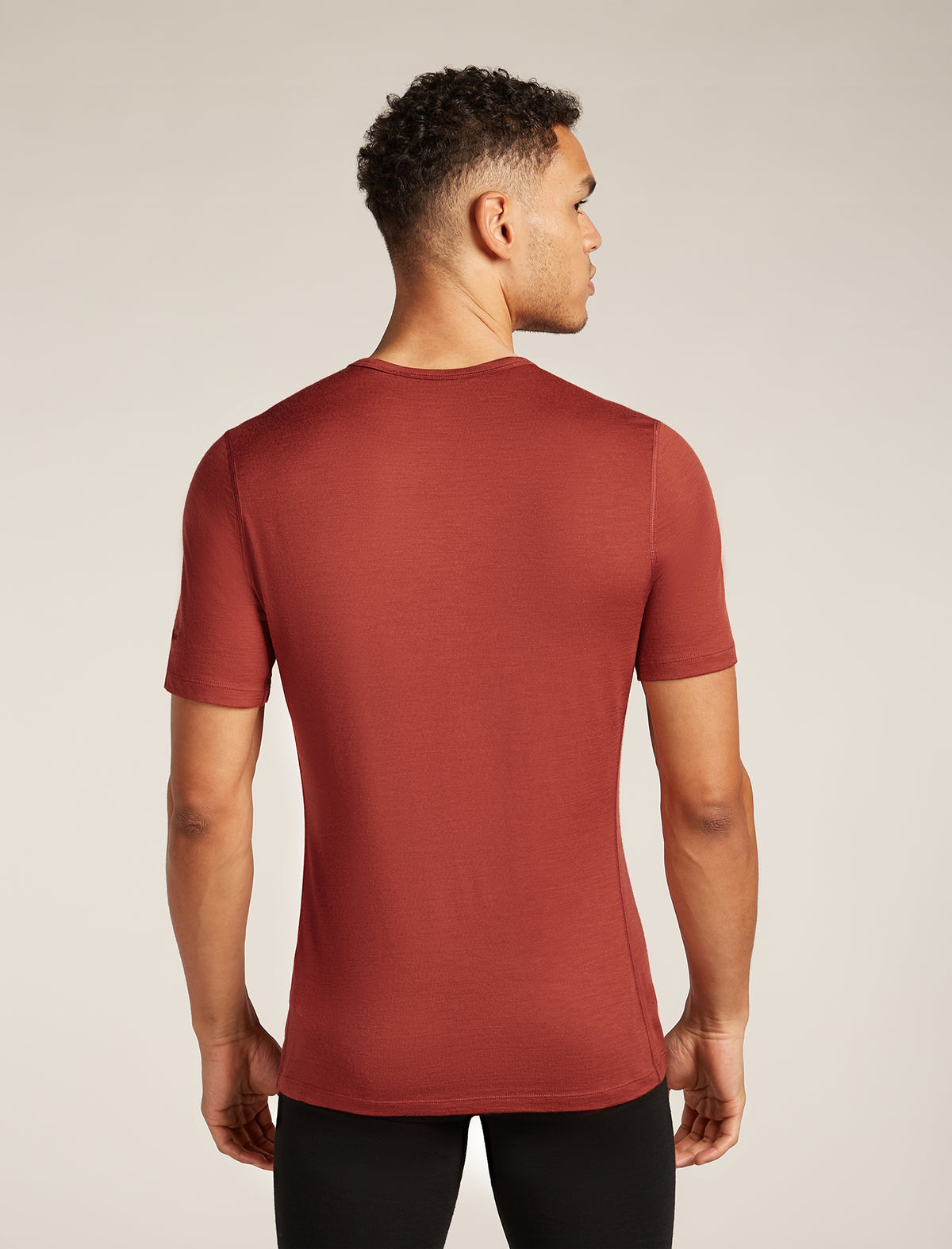 Men's Merino 200 Oasis Short Sleeve Crewe Thermal Top Jasper - 2