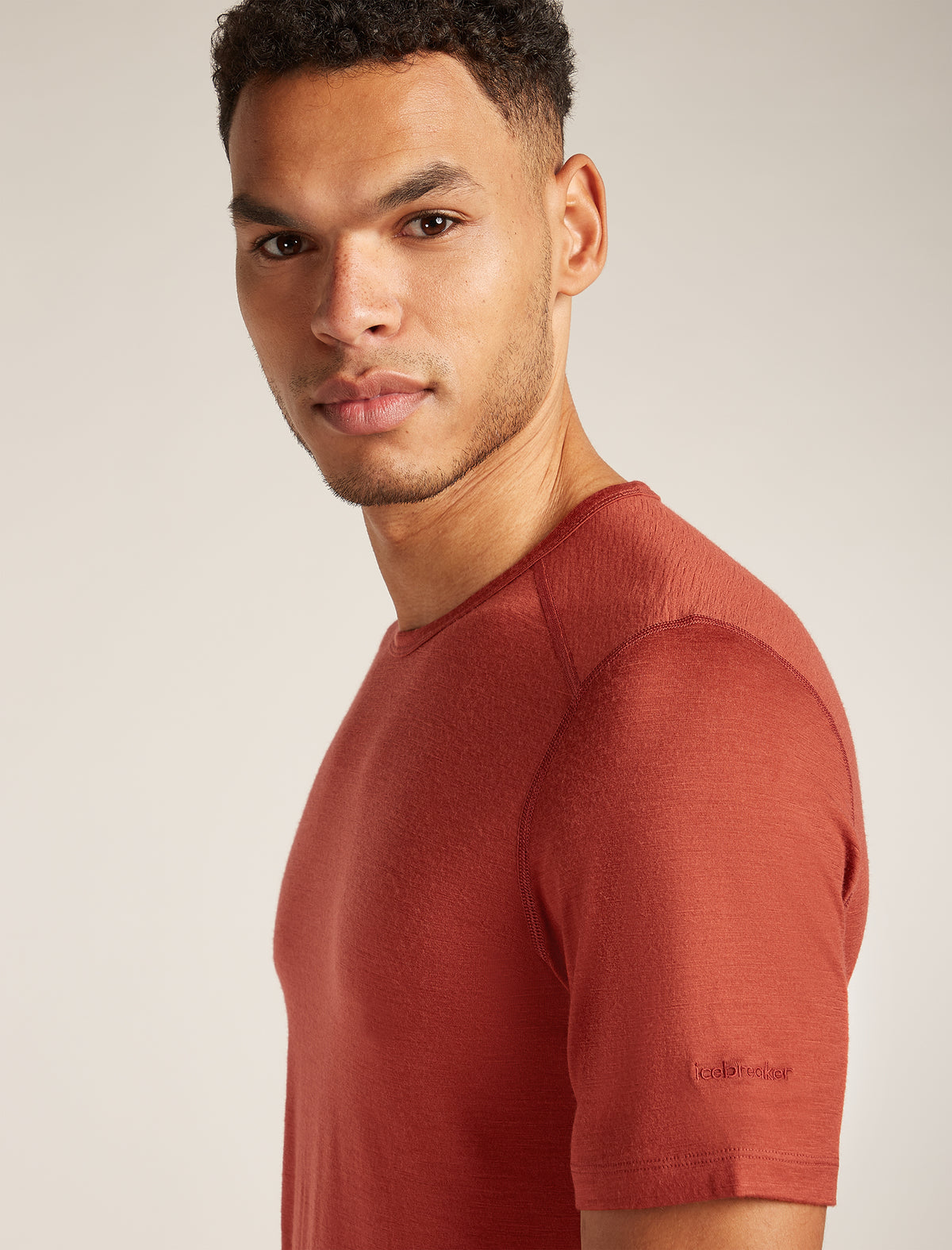 Men's Merino 200 Oasis Short Sleeve Crewe Thermal Top Jasper - 5
