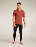 Men's Merino 200 Oasis Short Sleeve Crewe Thermal Top Jasper - 3