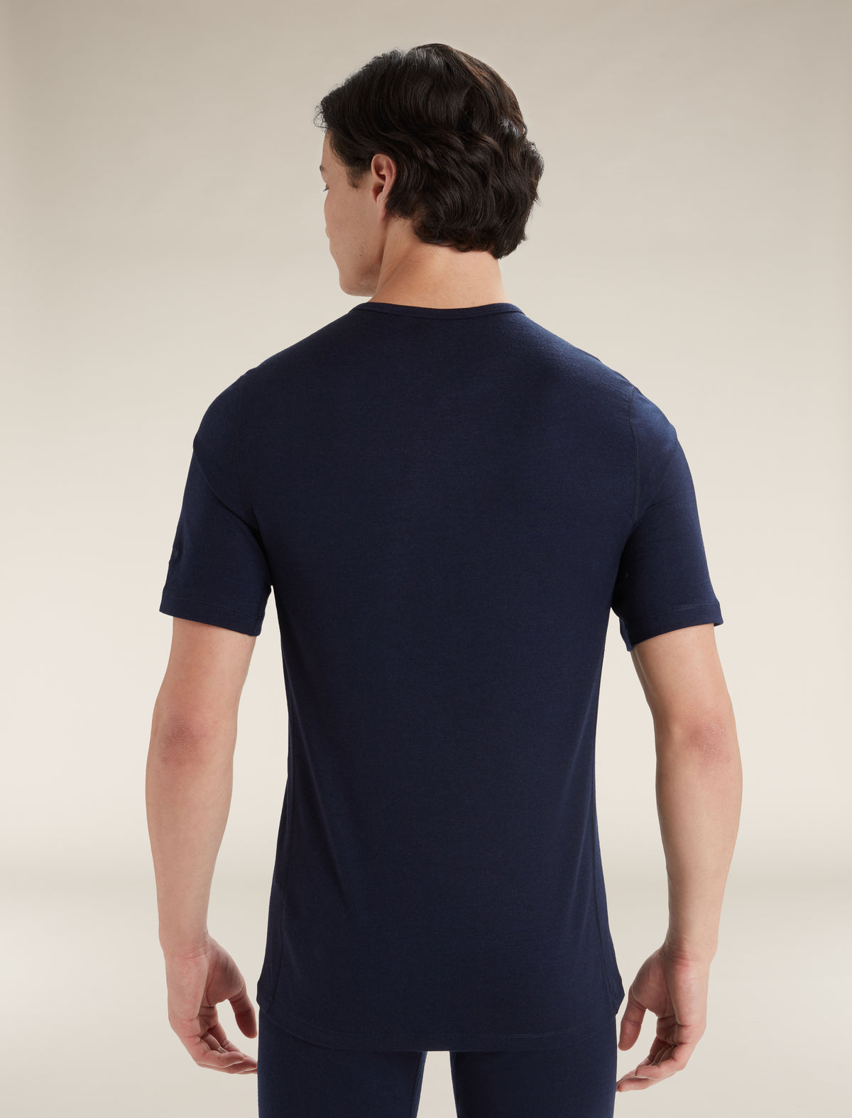 Men's Merino 200 Oasis Short Sleeve Crewe Thermal Top Midnight Navy - 6