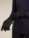 Unisex Merino 260 Quantum Gloves Black - 6