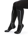 Women's Merino Ski+ Light Over the Calf Socks Black - 3