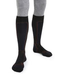 Men's Merino Ski+ Medium Over the Calf Socks Black/Royal Navy - 1
