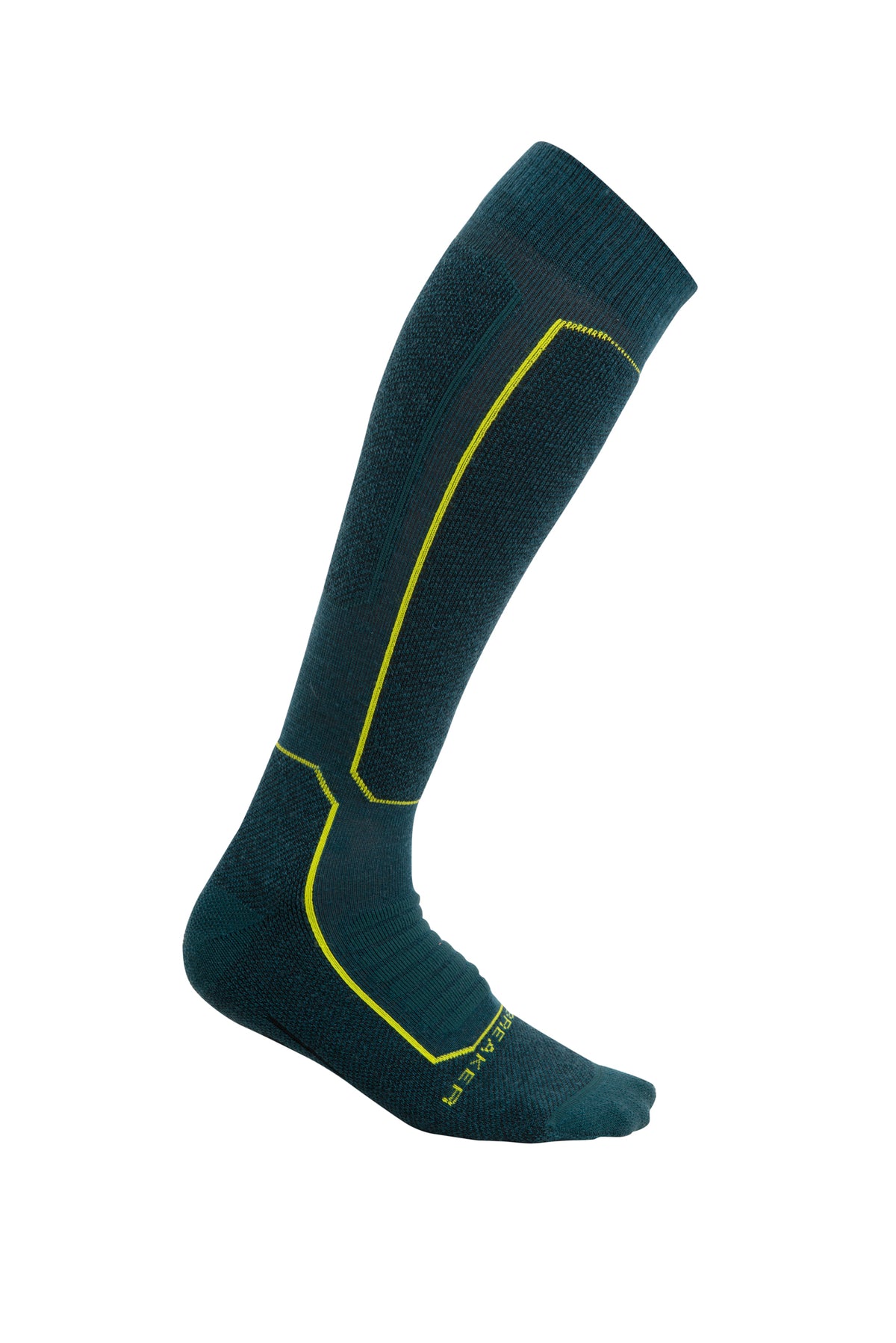 Men's Merino Ski+ Medium Over the Calf Socks Fathom Green/Black - 4