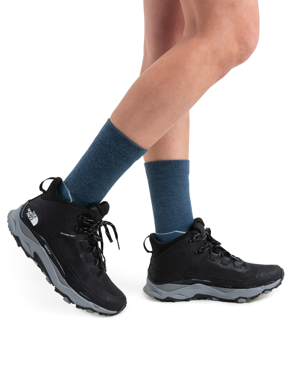 Women's Merino Hike+ Medium Crew Socks Dawn/Snow - 2