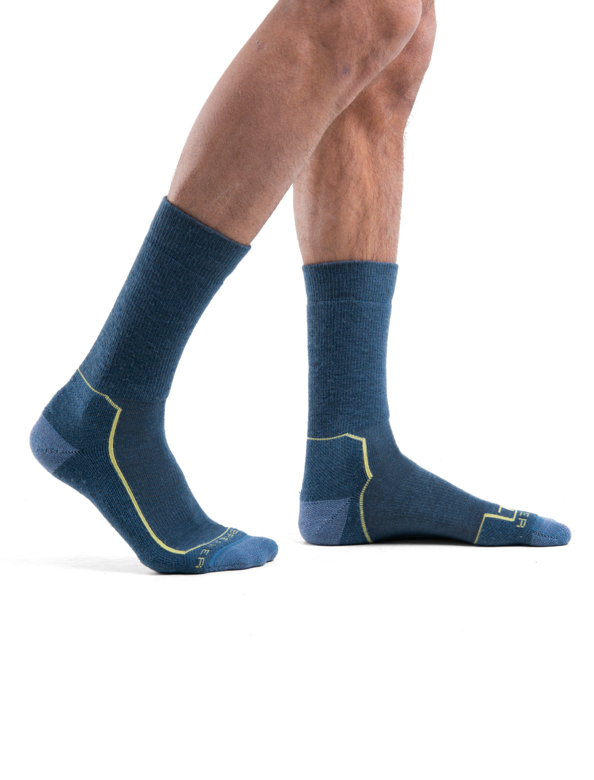 Men's Merino Hike+ Medium Crew Socks Dawn/Lucid - 1