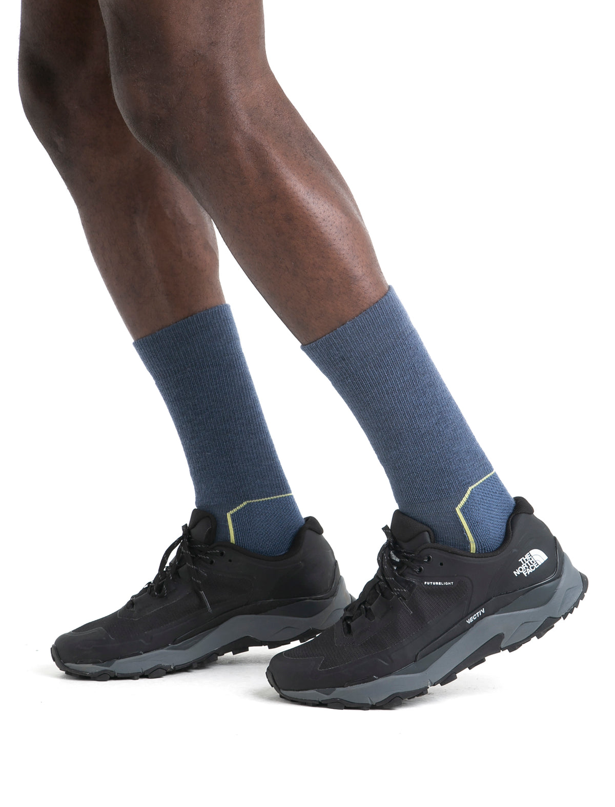 Men's Merino Hike+ Medium Crew Socks Dawn/Lucid - 3
