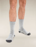 Men's Merino Hike+ Heavy Crew Socks Blizzard Heather/Snow - 1