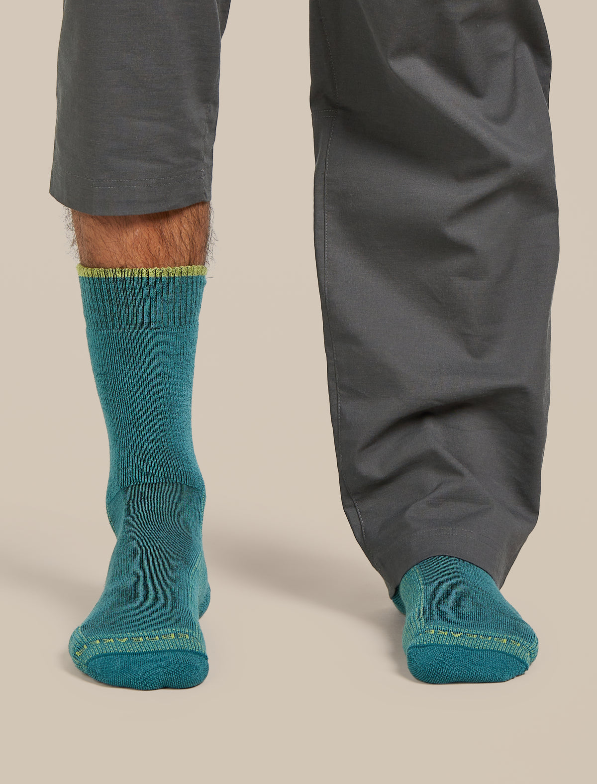 Men's Merino Hike Medium Crew Socks Topaz/Peridot/Seaglass - 3
