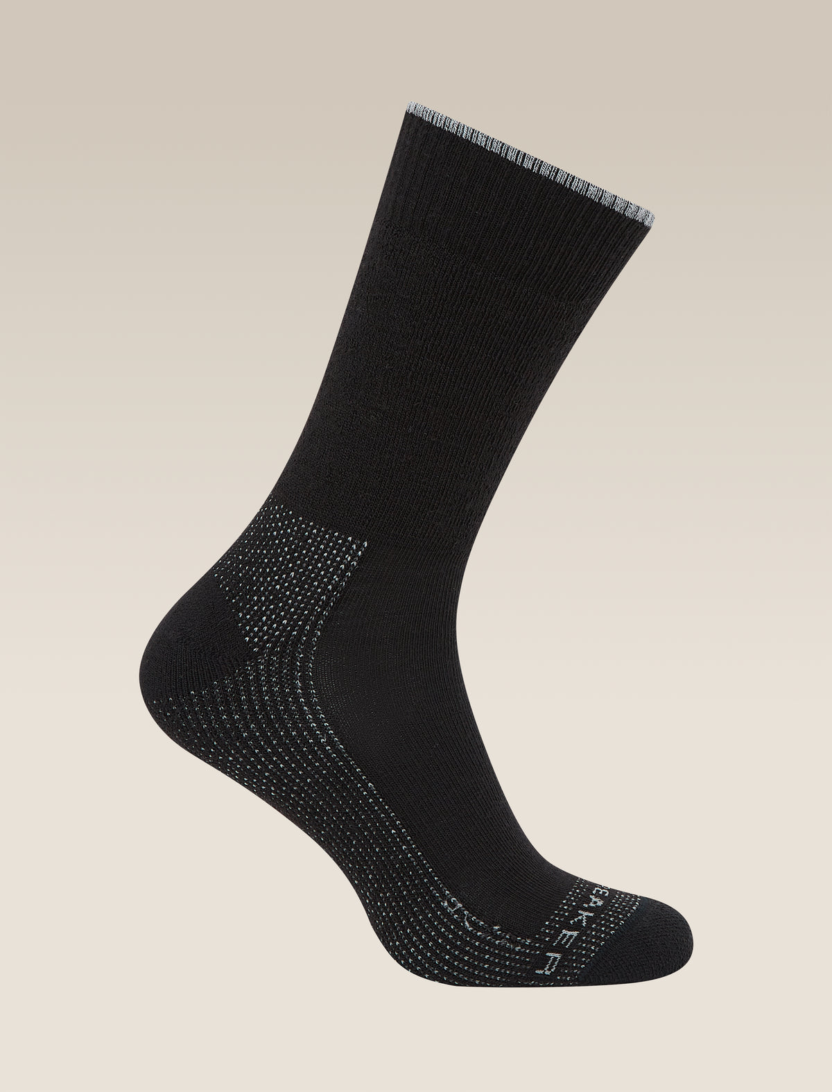 Women's Merino Hike Medium Crew Socks Black/Alloy - 1