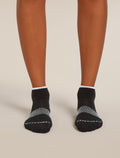 Women's Merino Multisport Light Mini Socks Black/Snow - 4