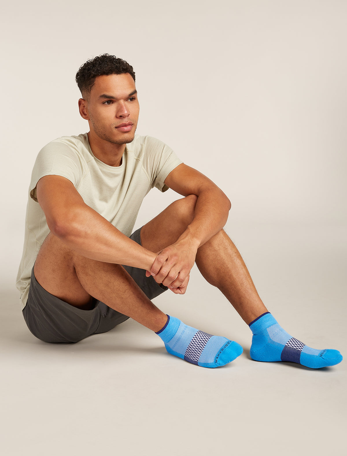 Men's Merino Multisport Light Mini Socks Arctic/royal navy - 2