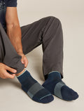 Men's Merino Multisport Light Mini Socks Abyss/mint - 2
