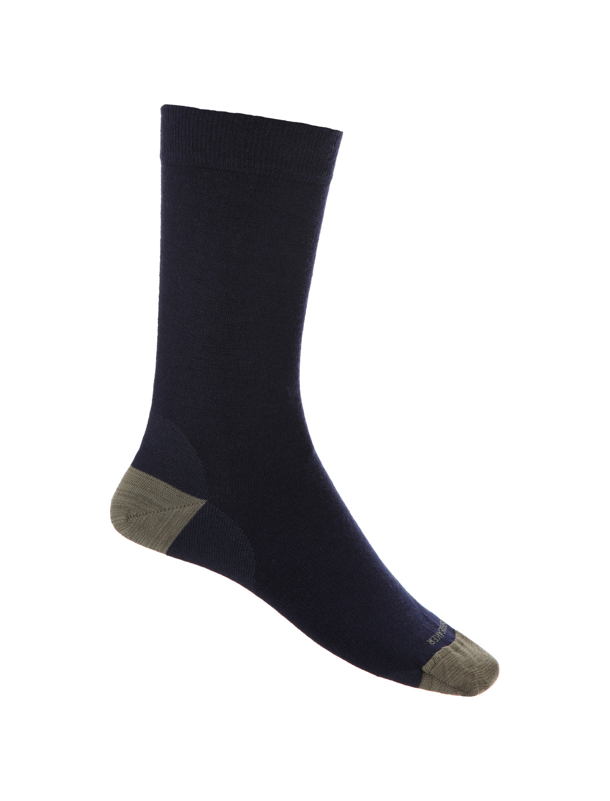 Women's Merino Lifestyle Fine Gauge Crew Socks Midnight Navy/Loden - 8