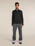 Men's Merino 300 Original Long Sleeve Half Zip Top Black - 3