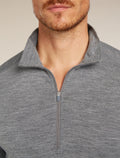Men's Merino 200 Oasis Long Sleeve Half Zip Thermal Top Undyed - 5