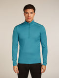 Men's Merino 200 Oasis Long Sleeve Half Zip Thermal Top Topaz - 1