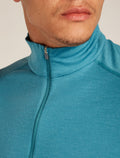Men's Merino 200 Oasis Long Sleeve Half Zip Thermal Top Topaz - 5