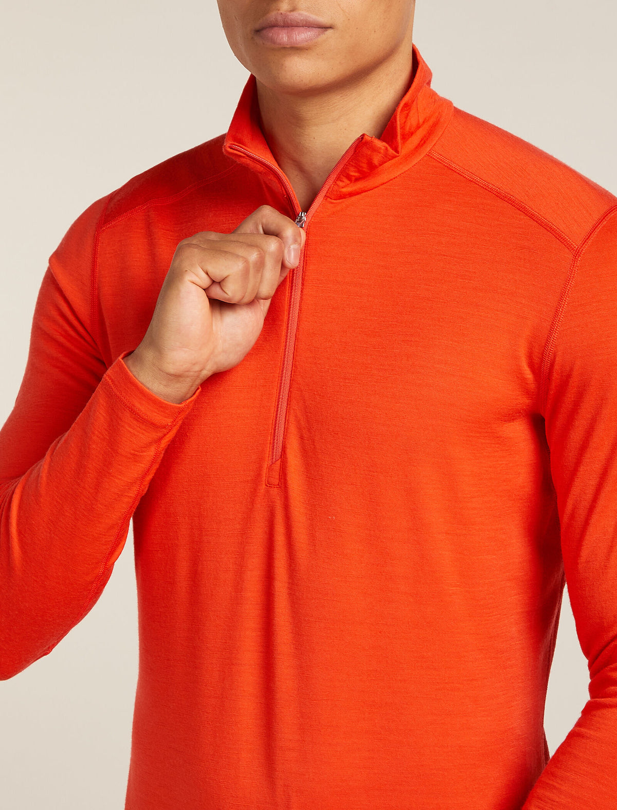 Men's Merino 200 Oasis Long Sleeve Half Zip Thermal Top Fervid - 6