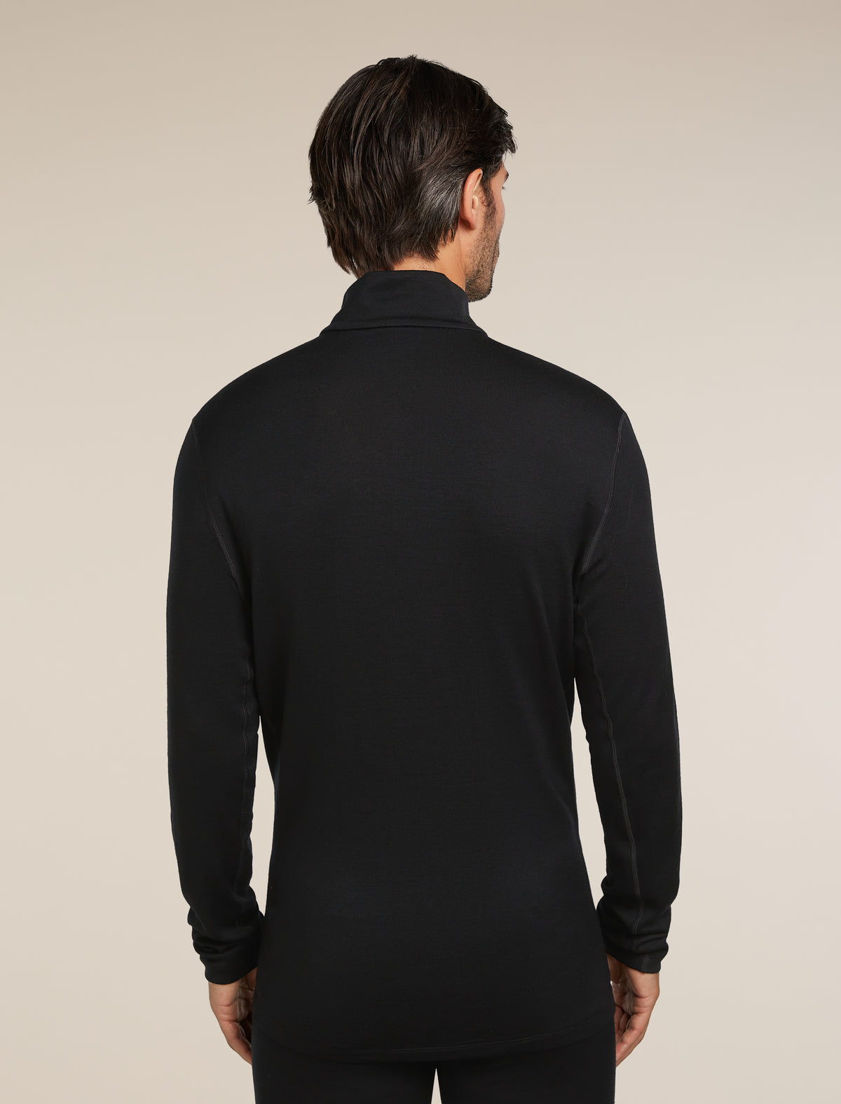 Men's Merino 260 Tech Long Sleeve Half Zip Thermal Top Black - 2