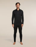 Men's Merino 260 Tech Long Sleeve Half Zip Thermal Top Black - 3