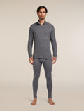 Men's Merino 260 Tech Long Sleeve Half Zip Thermal Top Gritstone Heather - 3